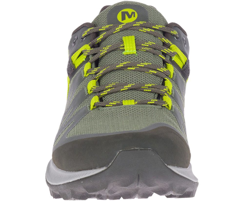 Buty Trekkingowe Merrell Męskie Oliwkowe - Zion Fst Waterproof - 013576-DHL